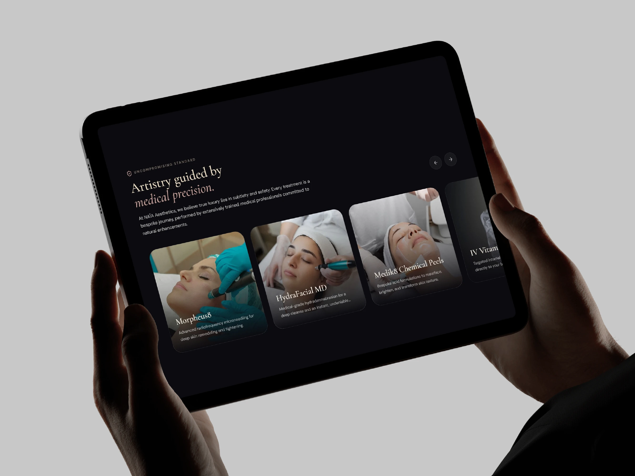NAÏA Aesthetics Journal and Sanity CMS Integration