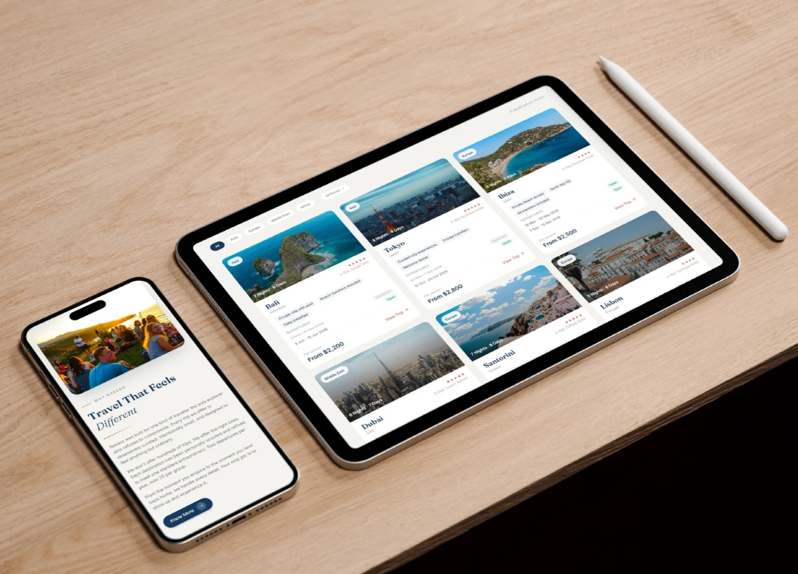 Navaro Travel Agency Platform Design
