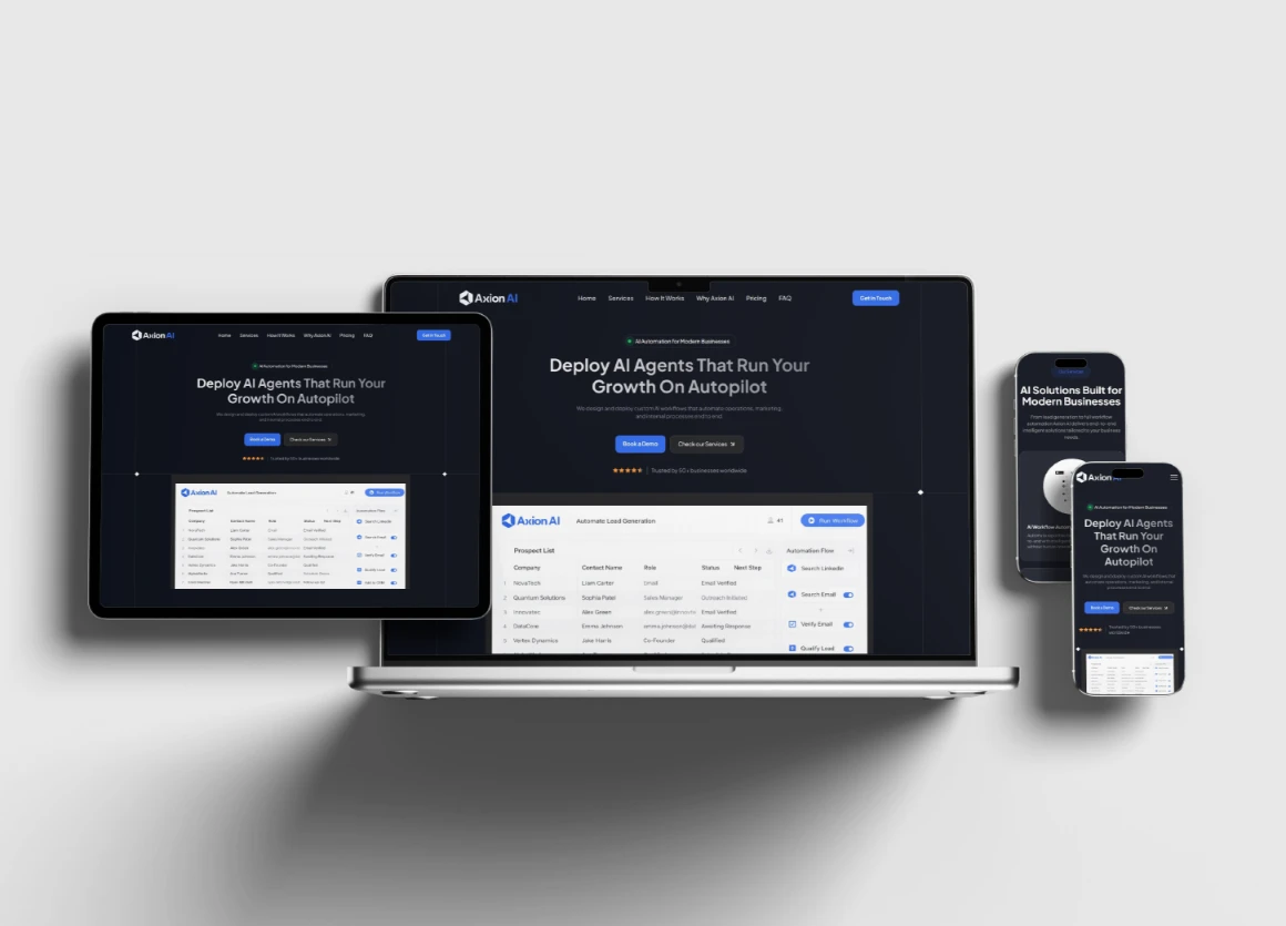Axion AI Automation Agency Digital Presence