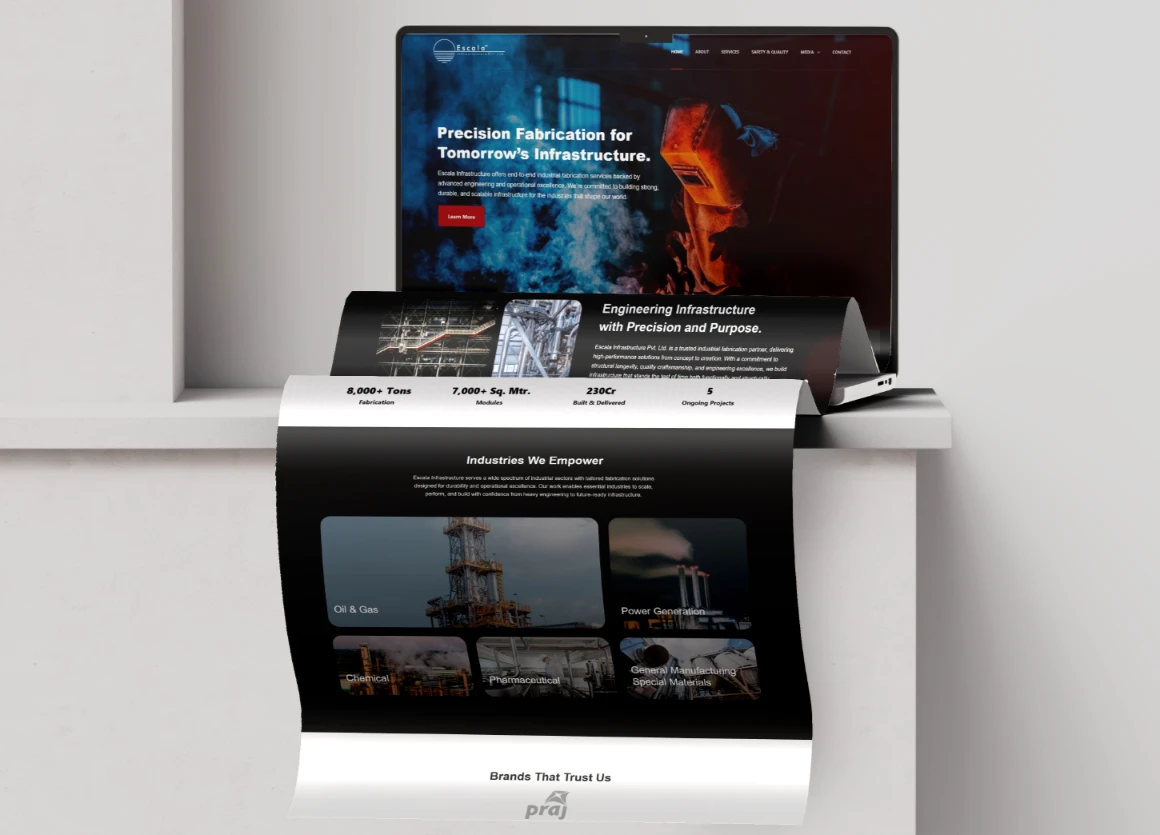 Escala Infrastructure Web Development Portfolio